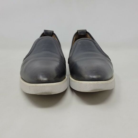 EVERLANE STREET SHOE WOMEN’S SIZE 7 GRAY LEATHER SNEAKER LOAFERS ITALY - Picture 2 of 8